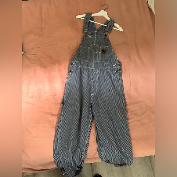 Vintage Pinstripe Overalls - Picture 1 of 5